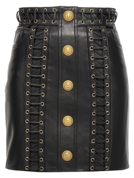 Balmain Laced Detail Skirt