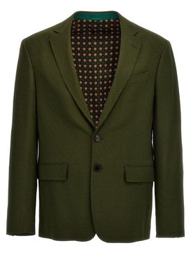 Etro Long-Sleeved Single-Breasted Tailored Blazer