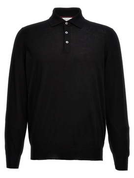 Knitted  Shirt Polo Black