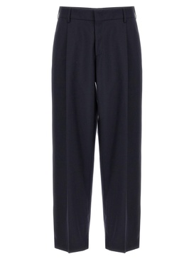 Front Pleat Pants Blue