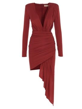 Alexandre Vauthier Draped Silk Dress