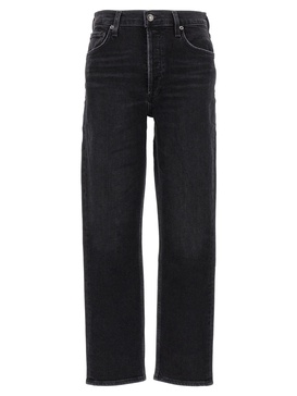 AGOLDE Riley High Waisted Straight Leg Jeans