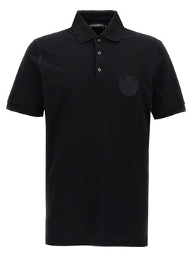 Dolce & Gabbana 'Patch Logo' Polo Shirt