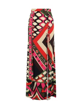 Vivara-print maxi skirt