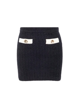 Knitted mini skirt