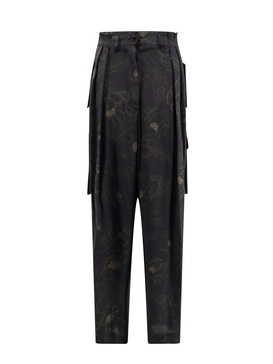 Silk cargo trouser