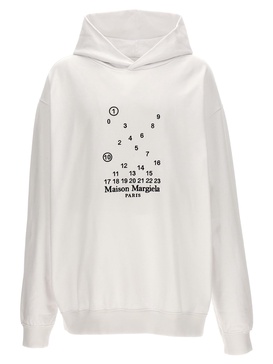 Logo Hoodie Shirt, Blouse White