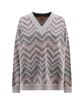 Missoni Zigzag Sequin-Embellished V-Neck Jumper