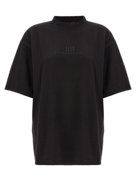 Balenciaga Logo Embroidery T-Shirt