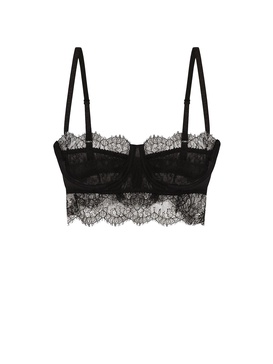 Chantilly-lace balconette bra