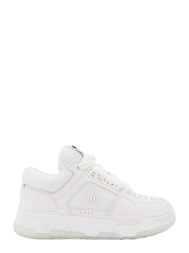 MA-1 leather and mesh low-top trainers