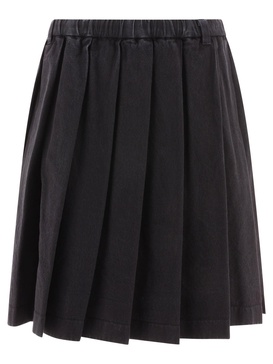 Aspesi Belt-Looped Pleated Midi Skirt