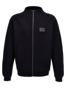 Dolce & Gabbana High Neck Zip-Up Sweatshirt