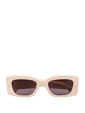 Alexander Mcqueen Woman Alexander Mcqueen Woman White Sunglasses