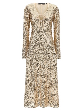 Rotate Birger Christensen 'Net Sequins Midi' Dress