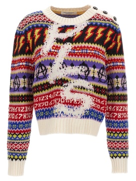 Maglione Jacquard Sweater, Cardigans Multicolor