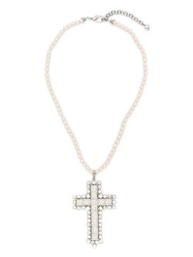 Alessandra Rich Necklace With Crystal Cross