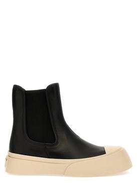 Pablo Boots, Ankle Boots White/Black