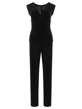 V-Neck Jumpsuit Dresses Black