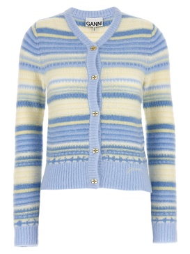 Striped Cardigan Sweater, Cardigans Light Blue