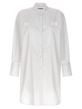 Long Plastron Tuxedo Shirt Shirt, Blouse White