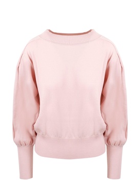 Blouson sleeves sweater