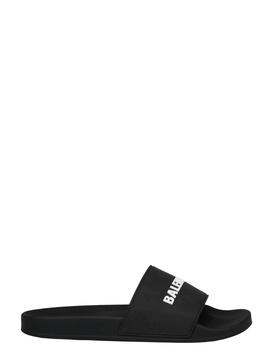 Men's Pool Slide Sandal in Black/white