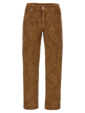 Etro 'Paisley' Velvet Pants