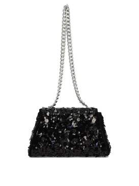 Self Portrait Sequin Bow Mini Shoulder Bag