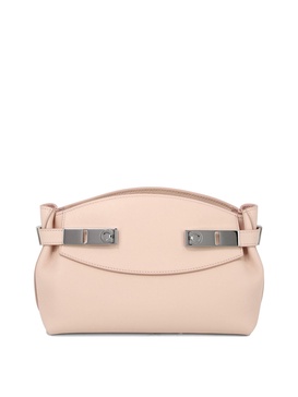 Ferragamo Logo-Printed Small Hug Pouch Crossbody Bag