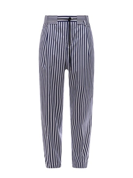 Straight-Leg Striped Pants