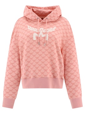 Monogram Hoodie Sweatshirts Pink