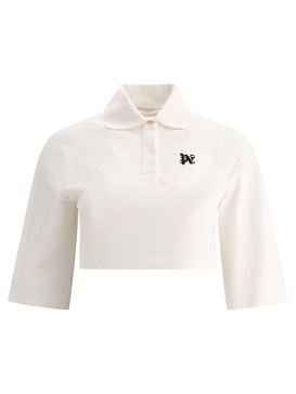 Palm Angels "Monogram Cropped" Polo Shirt