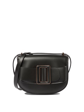 Buckle Saddle Shoulder Bags Black