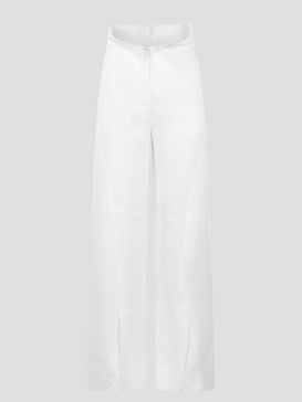 Crepe Satin Palazzo Trousers