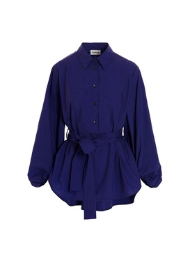 P.A.R.O.S.H. Puff Sleeved Belted Shirt