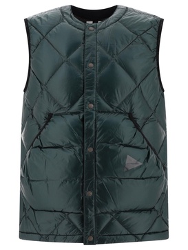 And Wander "Diamond Stitch" Vest Jacket