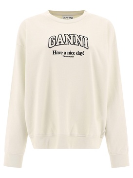 Ganni "Have A Nice Day" Sweatshirt