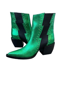 The Green Lightning Leather Boots