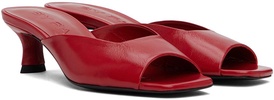 Red Wendy Mules