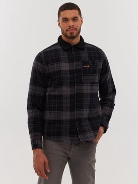 tavarell flannel check shirt