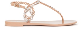 Almost Bare Crystal Jelly sandals