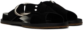 Black Beau Cross Sandals