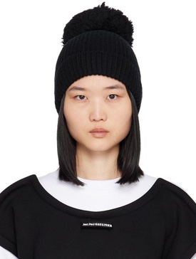 Black 'The Pompom' Beanie