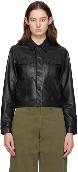 Black Debbie Leather Jacket