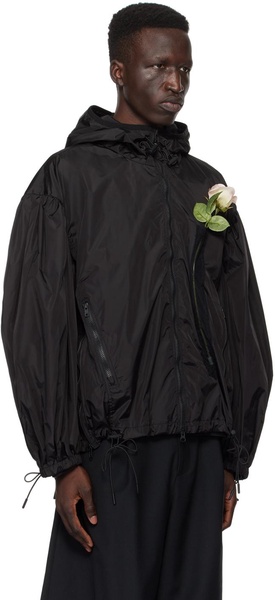 Black Puff Sleeve Jacket