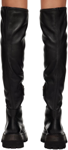 Black Quadrarmato Boots