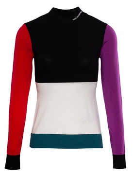 Karl Lagerfeld Mock-Neck Knitted Jumper