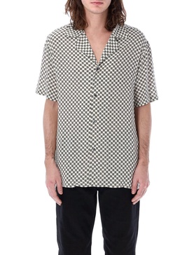 Balmain All-Over Logo Monogram Short-Sleeved Shirt