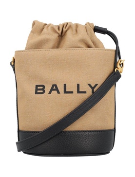 Bally Bar Mini 8 Hours Logo Printed Bucket Bag